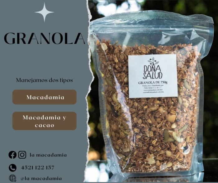 Granola c/ Macadamia, cacao - Imagen 2